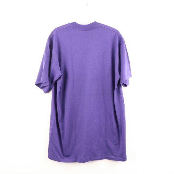 Vintage 90s Streetwear Distressed T Shirt Purple - Picture 6 of 8